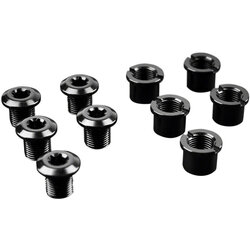 absoluteBLACK Chainring Bolt Set - Short Bolts and Nuts Set of 5